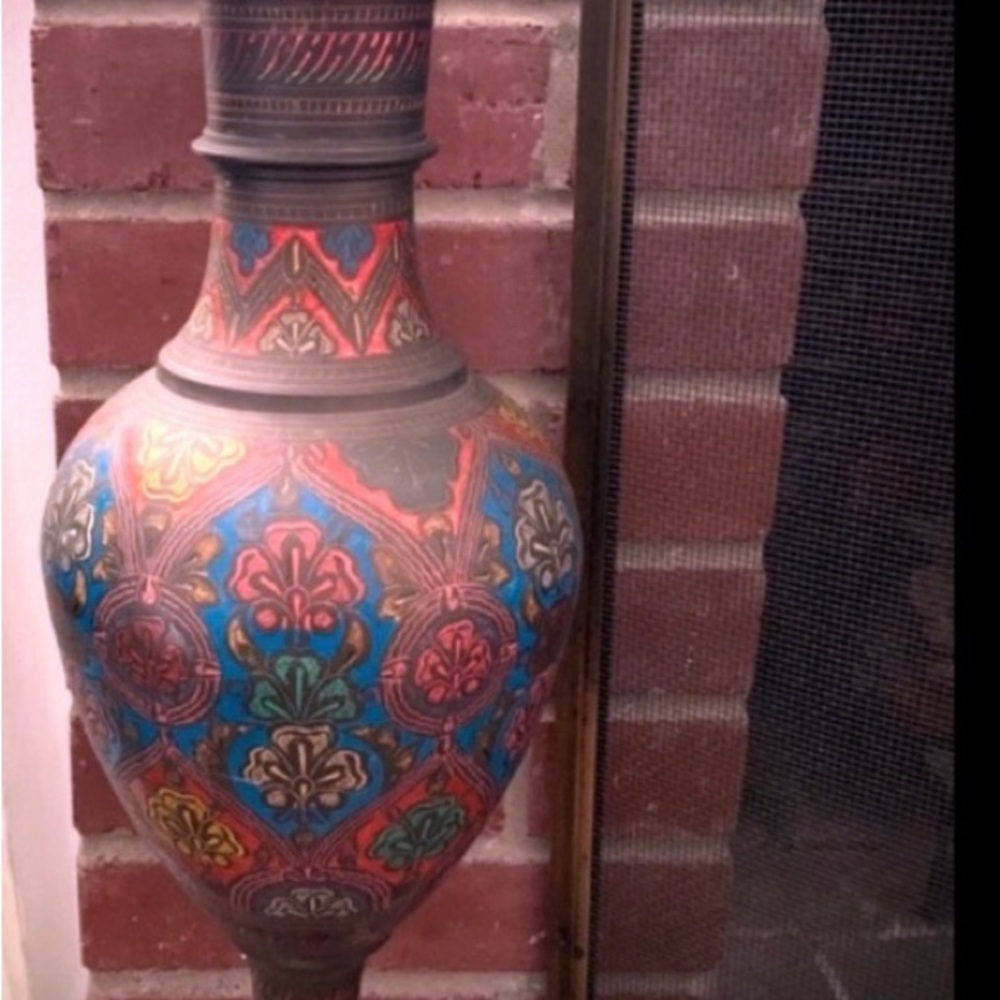 Large Antique Bronze Vase